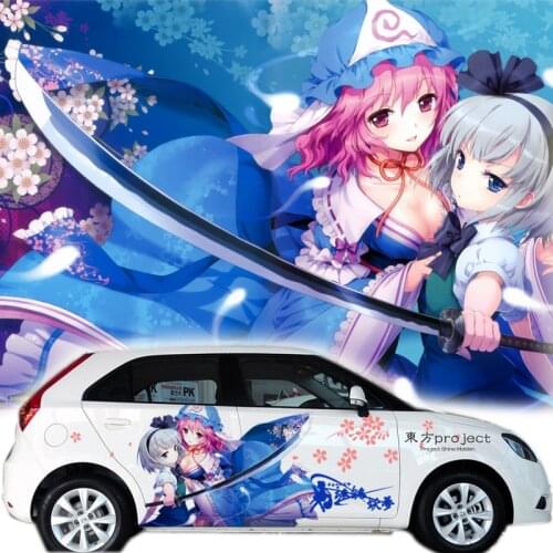 Car Decoration Stickers Japanese Anime Youmu Konpaku Project Drift Racing Decal Stickers Door Stickers For smart MINI Cooper