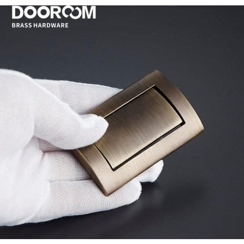 Dooroom Brass Handles Wardrobe Dresser Cupboard Cabinet Door Drawer Shoe Box Furniture Kitchen Knobs Black Bronze Gold Pulls