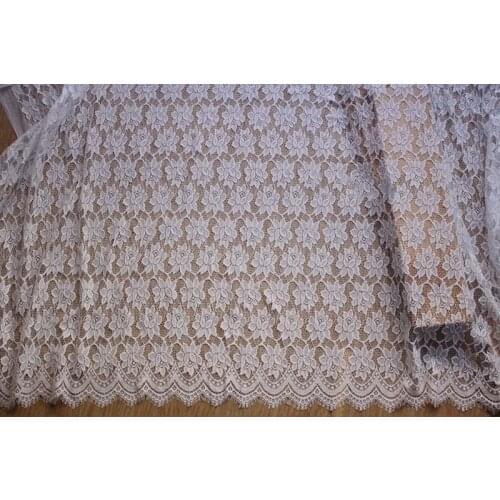 GLace 3M/Lot Export thick Soft eyelash lace fabric DIY clothing light dress home curtain decoration accessories TX686