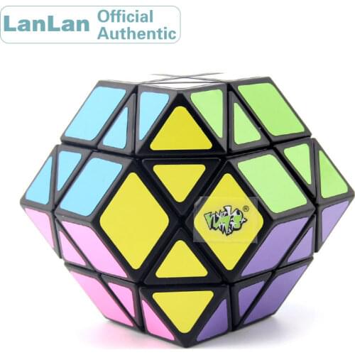 LanLan 12 Axis Rhombohedral Dodecahedron Magic Cube Megaminxeds Speed Puzzle Antistress Brain Teasers Educational Toys