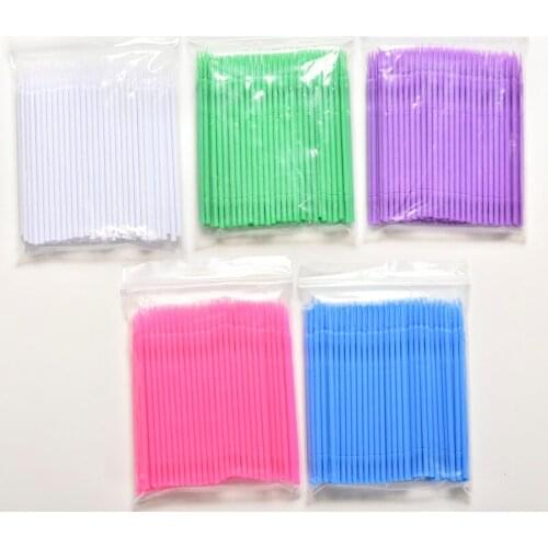 100pcs Disposable Microbrushing One-time Brushes Liquid Lipstick Lipgloss Brush Cosmetic Wands Applicator Lip Makeup Brushes