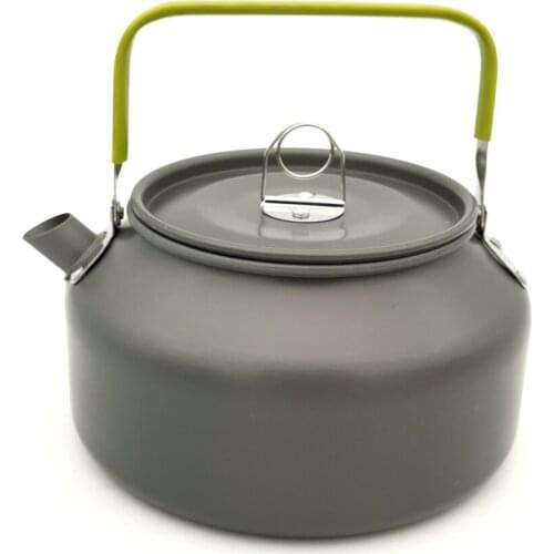 Camping Outdoor Barbecue Portable 1.2L Aluminum Picnic Kettle Teapot Outdoor Coffee Pot