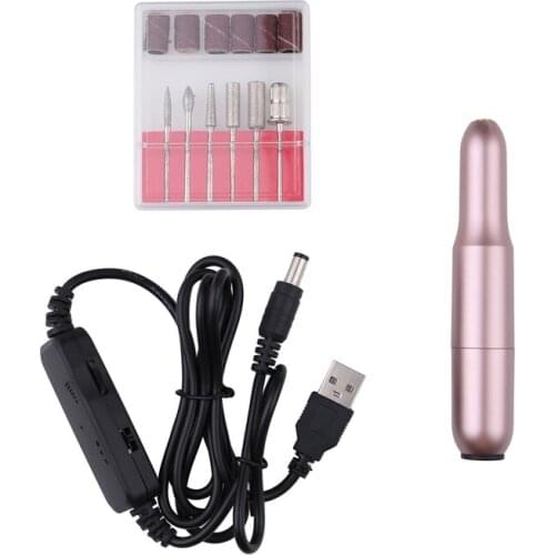 Professional Electric Nail Drill Machine Alloy Nail Drill Pen for Manicure Nail Gel Acrylic Polish Remove Mini Nail Art Tool Set