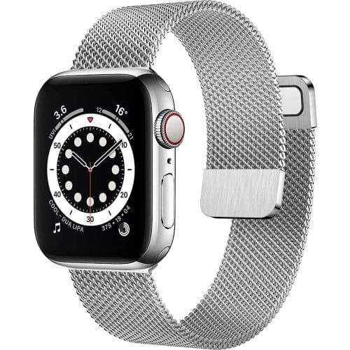 Magnetic Loop For Apple watch band 44mm 40mm iWatch Band 38mm 42mm Stainless steel bracelet Apple watch seri es 5 4 3 se 6 strap