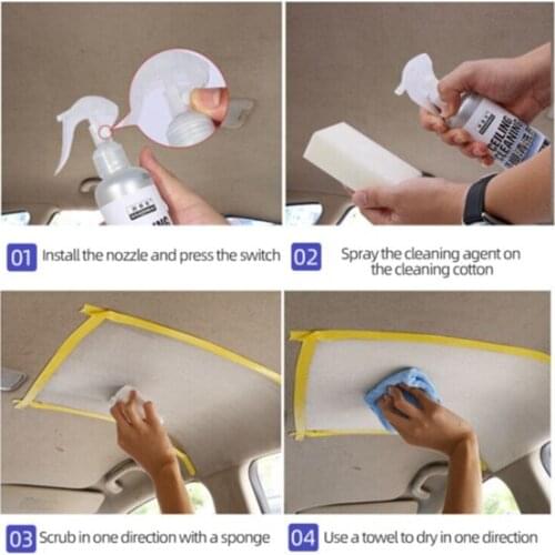 Car Interior Fabric Cleaning Agent 100ml Multi-purpose Cleaning Agent Spray Cleaning Tool EF