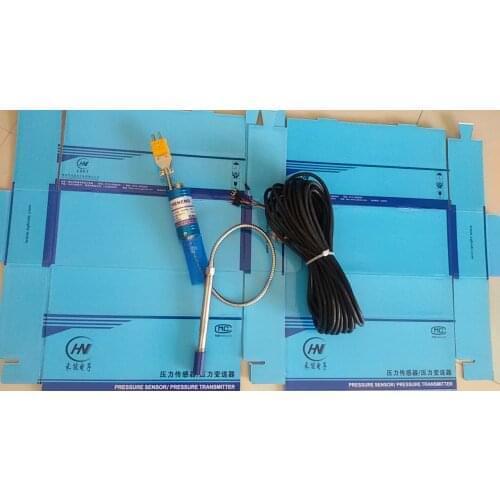 PT131-50MPa-M14*1.5 High temperature melt pressure and temperature dual measuring sensor 2MV/V 10VDC 5%fs XGHNDZ HeNeng