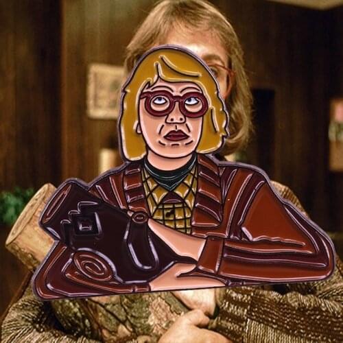 Twin Peaks Log Lady Badge Enamel Pin David Lynch TV Series Character Brooch