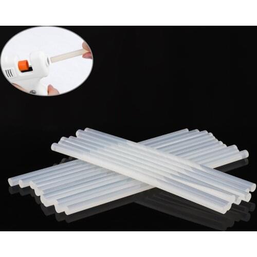 100pcs/lot Transparent Hot Melt Gun Glue Sticks Gun Adhesive DIY Tools for Hot-melt Glue Gun Repair Accessories 7mmx190mm