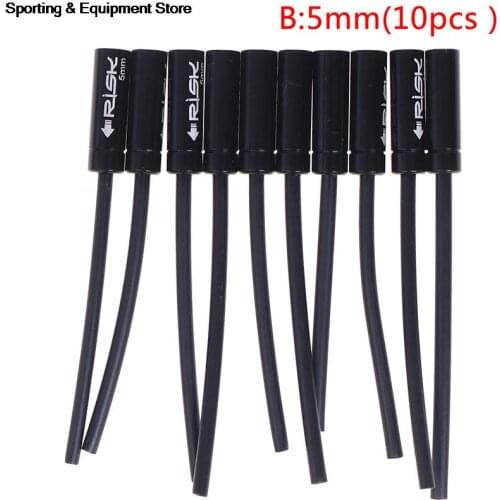 10Pcs 4mm/5mm Bike Aluminum Alloy Oiling Rat Tail Pipe Waterproof Wire Brake Tube Dust Cover Cable Bicycle Cover Cap