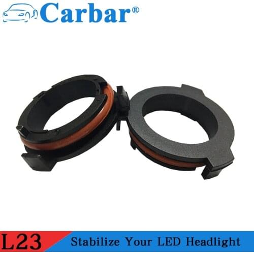 2pcs Car Model LED Headlight Bulbs Holder Adapter Lamp Base LED Front Headlight Kit H7 Adapter For Opel LED Headlamp Install