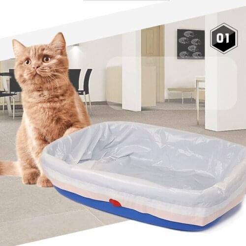 7/10pcs Cat Feces Filter Automatic Closing Pet Excrement Liners Cat Sand Bag Filter Pet Litter Box Liner Drawstring Pet Supplies