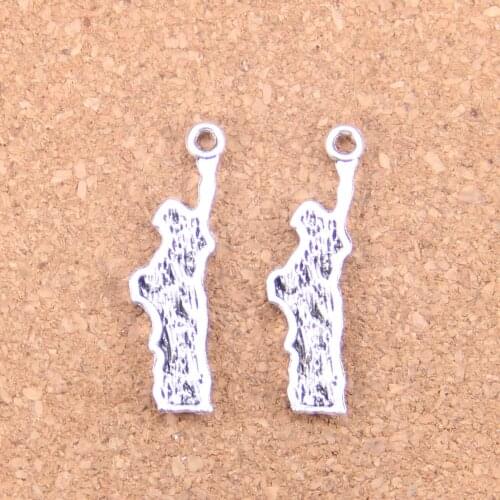 76pcs Charms statue of liberty new york 34x10mm Antique Pendants,Vintage Tibetan Silver Jewelry,DIY for bracelet necklace