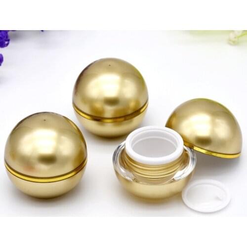 800pcs/lot Newest 10g cream jar Lip balm Lipstick Empty Spherical Round lip gloss jar box sample container 4 colors
