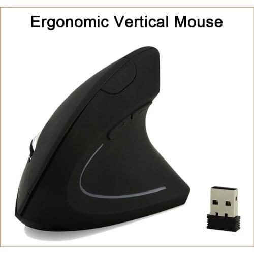 Wireless Ergonomic Vertical Mouse Computer Colorful LED Gaming Mice 1600DPI USB Optical 5D Healthy Mause For PC