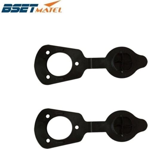 BSET MATEL 2 pieces Black color PVC CAP and GASKETS for flush mount fishing rod holders 7739N