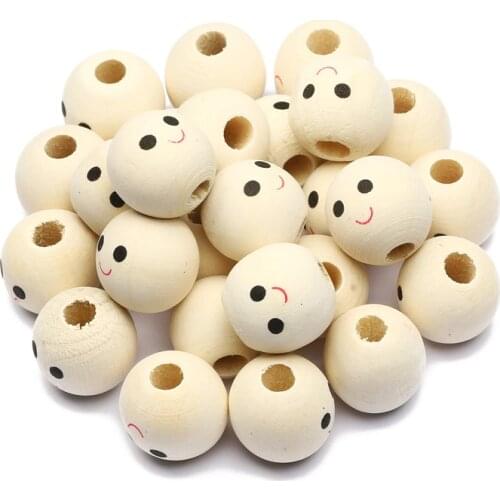 10pcs 18mm Doll Round Ball Wood Beads Natural Color Wooden Spacer Beads For Jewelry Making Handmade Diy Bracelet Necklace Crafts