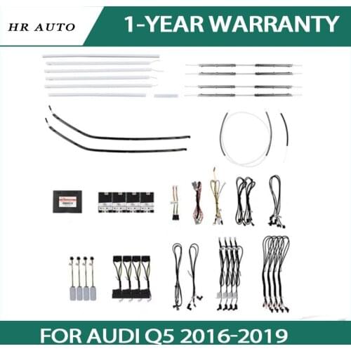 Colors ambient light Door contour lights Interior Atmosphere Light fit for Audi Q5 2016-2019