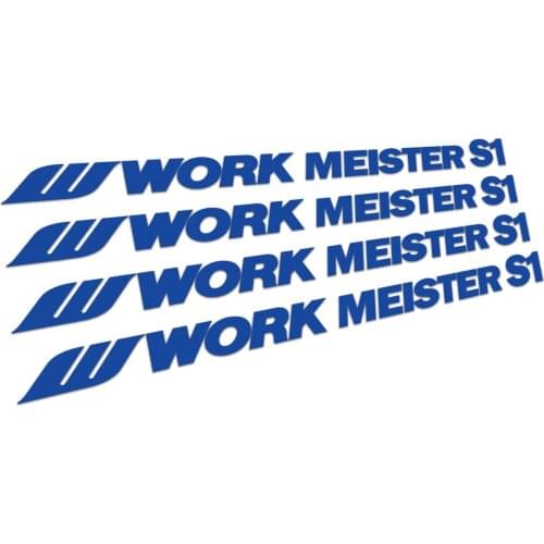 150*10mm 4 Pieces For WORK MEISTER S1 Wheel Rim Decal Stickers