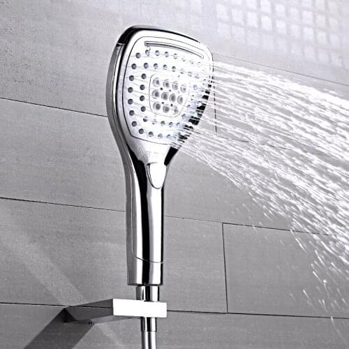 Solid abs plastic Chrome Finished Hand Shower ,brass holder bathroom HandHeld Shower Head TH077
