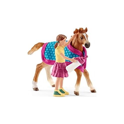 SCHLEICH 2542361 colt with blanket