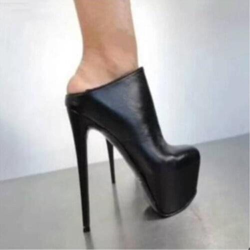 Beautiful fashion womens shoes , open-heeled womens shoes, 16-18 cm high-heeled womens shoes, round toe pumps.SIZE:34-45