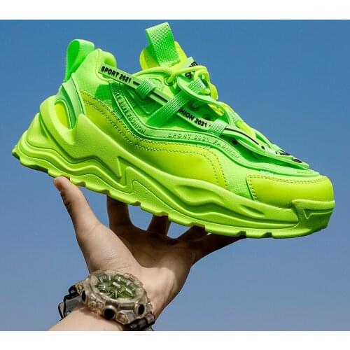 Hemmyi Mens Casual Sneakers Shoes Outdoor Sports Shoes Thick Bottom Comfortable Breathable Mens Gym Shoes Support Dropshipping