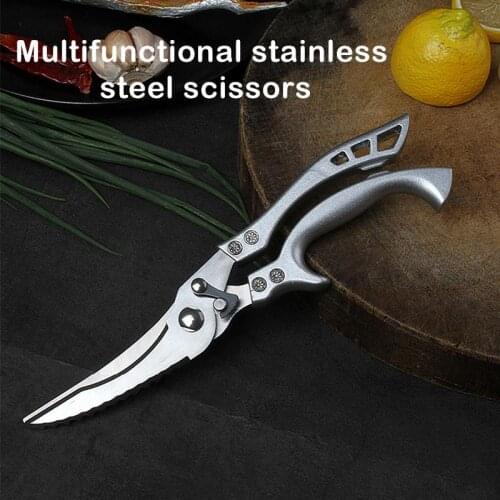 Stainless Steel Kitchen Chicken Bone Scissors Multipurpose Purpose Shear Tool for Meat Barbecue Tool Scissors Kitchen Supply