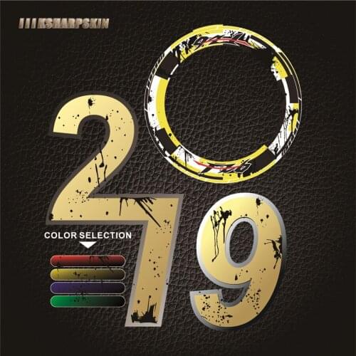 4 X Motorcycle Rim full coverage sticker Inner Outer Rim Sticker MOTO Wheel Decorative accessories Decals For YAMAHA FZ6 fz 6