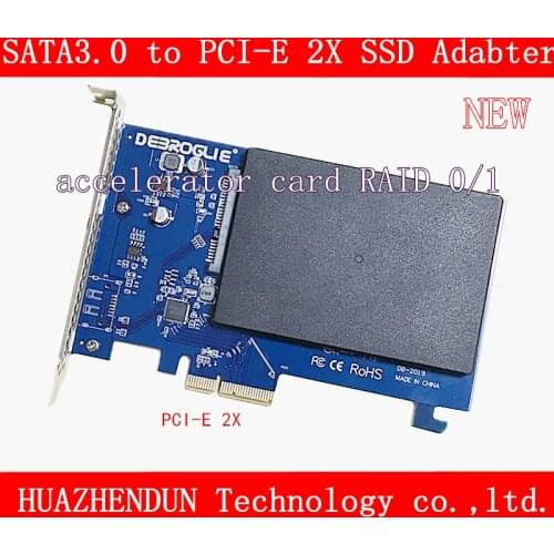 NEW High Speed SATA3.0 to PCI Express X2 SSD DB-2019 Adapter card SATA III card accelerator card