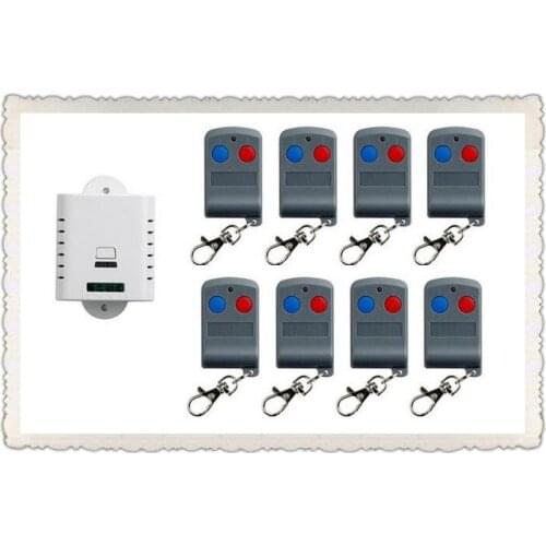 Latest AC 85V 110V 120V 220V 250V 1CH RF Remote Control Switch System 8X Transmitter + 1 X Receiver 1ch relay smart home z-wave