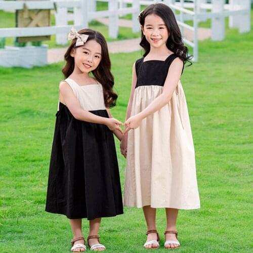 New 2020 summer girls cotton ruffle dress korean style teen girls patchwork dresses cute teenage girls party frocks 4 to 14