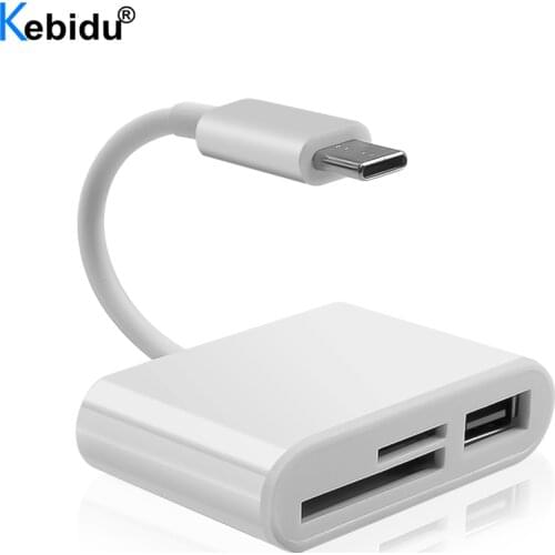 OTG Adapter Type C To SD Card Reader USB C USB2.0 Micro SD/TF Card Reader Data Transfer for Macbook Cell Phone Samsung Huawei