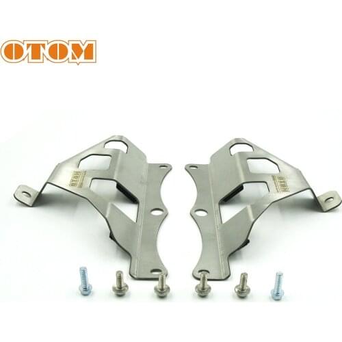 OTOM Motorcycle Accessories Side Radiator Grille Cover Guard Protector Stainless Steel Water Tank Bracket For YAMAHA YZF WR YZFX