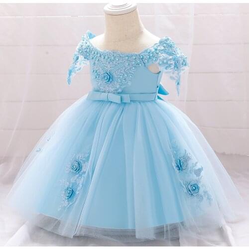 Baby Girls Princess Dress Birthday Baptism Dress For Baby Girl Summer Dress Infant Clothing Kids Newborn Wedding Party Dresses