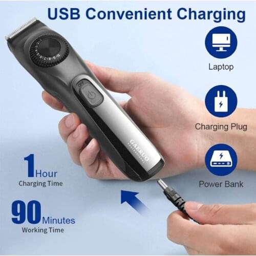 Adjustable Beard Trimmer for Men Professional Mens Hair Trimmer with 2 Combs