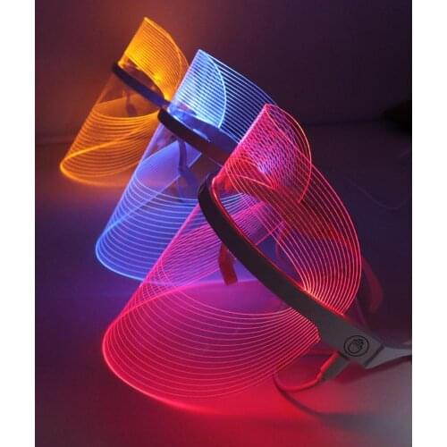 LED Photon Facial Mask Beauty Therapy Rejuvenation Collagen Mesotherapy Healthy Care Anti Aging Wrinkles Scarring Skin Care Tool