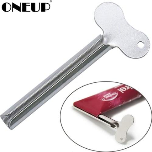 ONEUP Stainless Steel Metal Tube Toothpaste Squeezer Tube Bathroom Hair Color Dye Cosmetic Paint Squeezer Dispenser For washroom