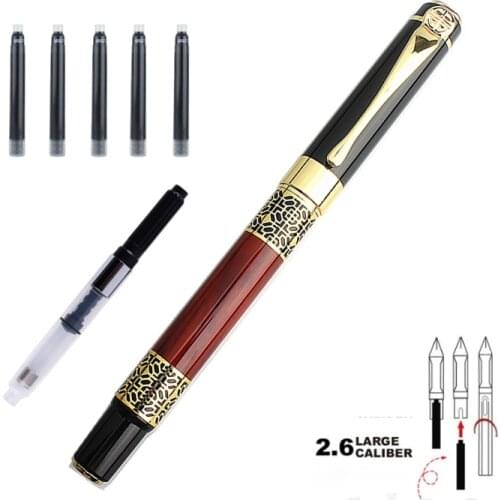 High Quality Luxury Fountain Pen Ink Pens for Writing 0.5mm Medium Nib Business Pen School Office Supplies Gift