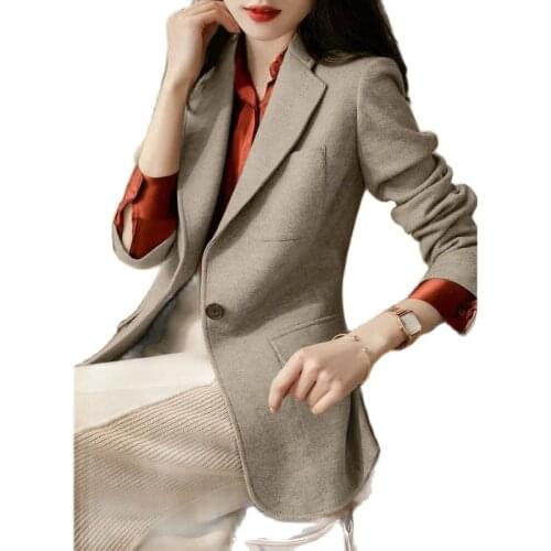 Women Suit Jacket 2021 New Spring Summer Fashion New Fashion All-match Simple Fashionable Exquisite Female Ssmall Suit Jacket C0