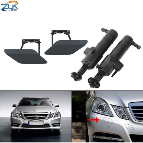 ZUK Headlight Washer Nozzel With Washer Cover Cap Case For Mercedes Benz E-Class W212 E200 E260 E300 E350 ES400 ES500 2009-2013