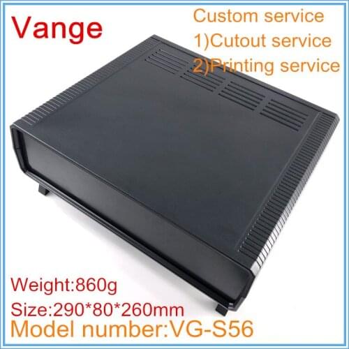5pcs/lot mould shell chassis function box 290*80*260mm IP54 ABS plastic enclosure case diy for PCB module product