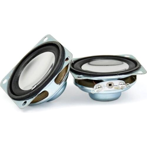 AIYIMA 2PC 1.5 Inch Portable Audio Speaker Strong Magnetic Speakers 8 Ohm 2W 40MM Mini PU Edge Cone Loudspeaker Column