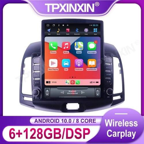 Tesla IPS Screen Android Car Radio For Hyundai Elantra 2008 2009 2010 Multimedia Video Recorder DVD Player Navigation GPS 2din