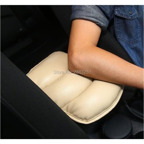 Car styling Car Leather Central Arm Rest Seat Box Padding for Nissan qashqai tiida almera juke primera x-trail note accessories