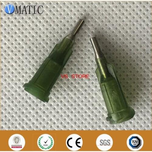Free Shipping Non-Sterilized 100Pcs 14G 0.25'' Dispenser Needle Tips 1/4 Inch