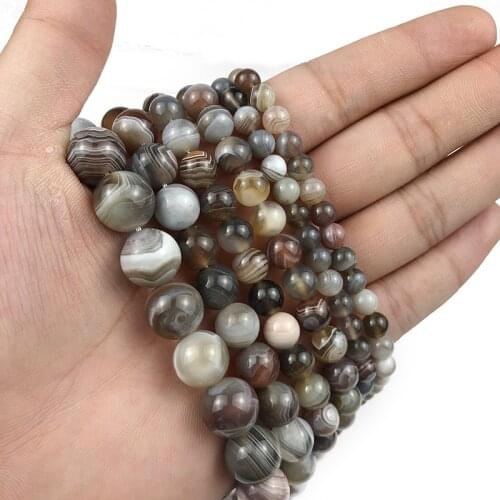 MKTREG Natural Persian carnelian beads Stone Round Loose ball 6/8/10/12MM Bracelet beads for jewelry making DIY Accessories15