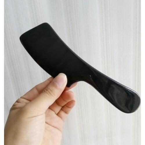 Gua sha tool Natural Buffalo Horn Hand Made Belt Handle Multi Function Universal Scraping Plank Beauty Board Easy To Use Guasha