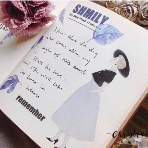 Paris Girl Washi Tapes Bullet Journal Masking Tape Adhesive Tape DIY Scrapbooking Washi Stickers