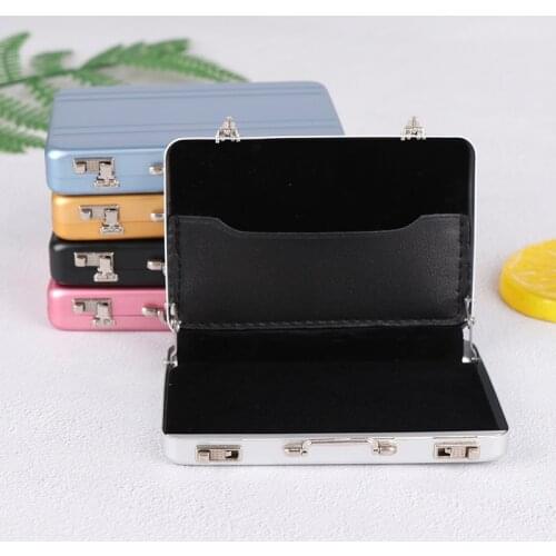 Cute 1/6 Mini Dollhouse Miniature Protable Suitcase Mini Doll Toy Accessories