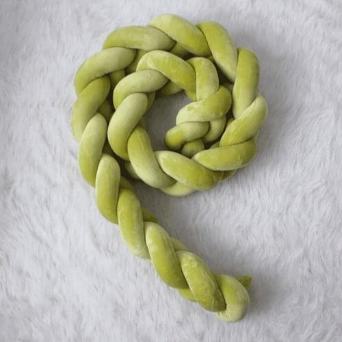 Braided Strips Multi-purpose Super Soft Guardrail Suitable For Bed And Sofa Decoration Three-strand Weaving Long Knotted Pillow